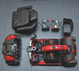 Ηλεκτροκίνητο αμαξίδιο σκούτερ (scooter) Pride - DS-F3